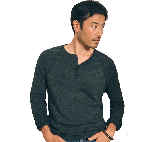 Men's Cloud Cotton Long-Sleeve Henley