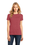Hthrd Deep Red Ladies Perfect Weight Crew Tee